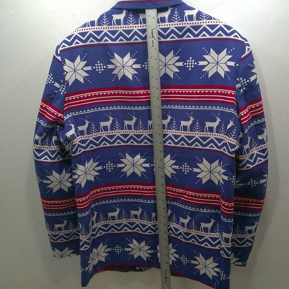 OppoSuits Rudolph Christmas 2 Piece Suit Ugly Sweater Jacket & Pants Size 46 - Picture 4 of 15